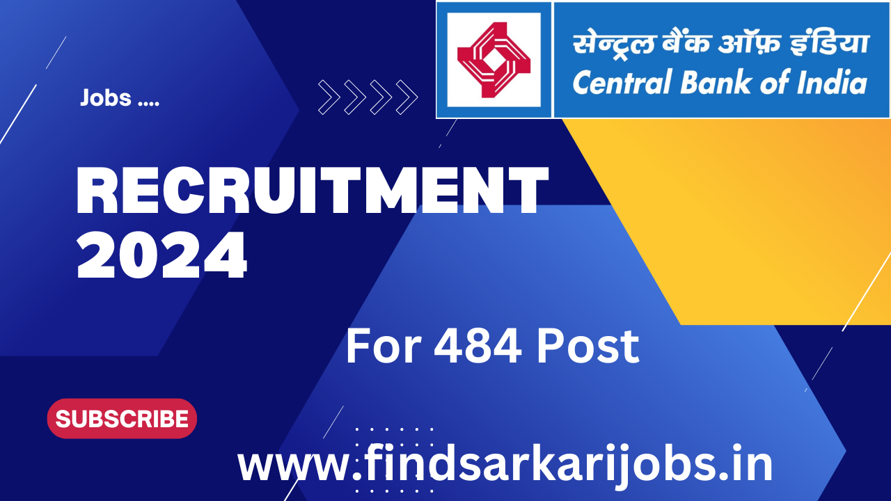 You are currently viewing Central Bank of India sub staff Recruitment 2024.