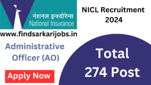 Read more about the article National Insurance Company Ltd NICL Recruitment 2024 for 274 administrative officer (AO)