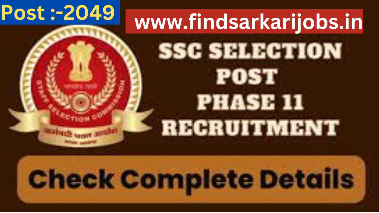 Read more about the article SSC Selection Post Bharti 2024
